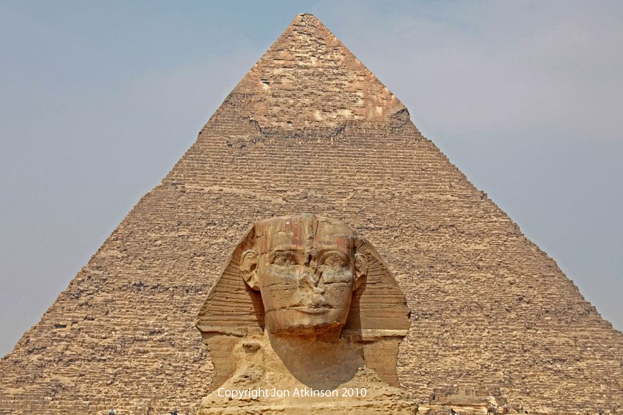 Sphinx & Pyramid, Khafre, Giza Sphinx & Pyramid, Khafre, Giza